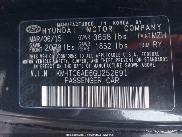 KMHTC6AE6GU252691 Hyundai Veloster Turbo R-spec