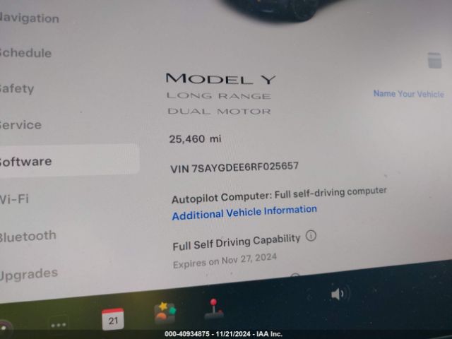 7SAYGDEE6RF025657 Tesla Model Y Long Range Dual Motor All-wheel Drive