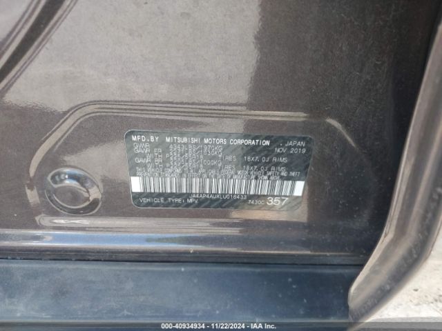 2020 MITSUBISHI OUTLANDER SPORT JA4AP4AUXLU016433 Photo 8