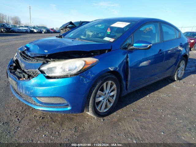 KNAFX4A61E5182900 KIA FORTE LX