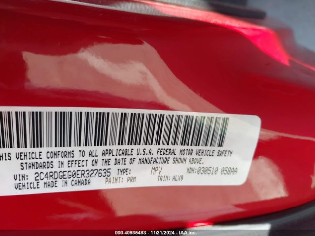 2C4RDGEG0ER327635 Dodge Grand Caravan R/t