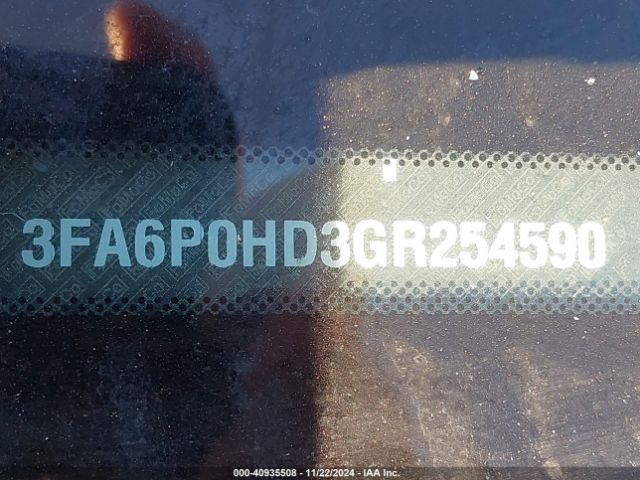 3FA6P0HD3GR254590 Ford FUSION SE