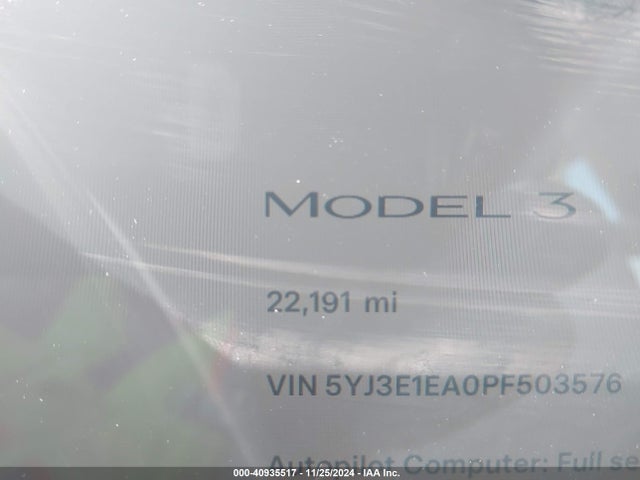 Tesla Model 3 Rear-wheel Drive 2023 5YJ3E1EA0PF503576 Image 15