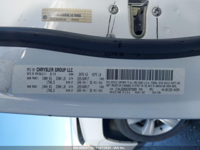 1C4NJDBB9ED879989 Jeep Compass Sport