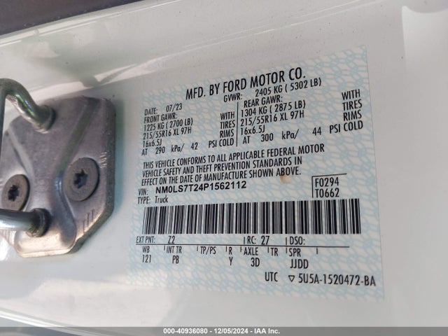 Ford Transit Connect Xlt Cargo Van 2023 NM0LS7T24P1562112 Image 9