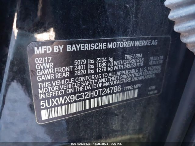 5UXWX9C32H0T24786 BMW X3 Xdrive28i
