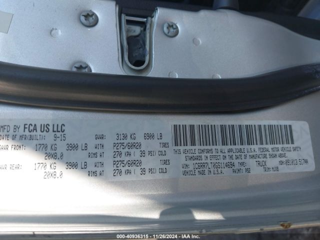 1C6RR7LT0GS114694 RAM 1500 Big Horn