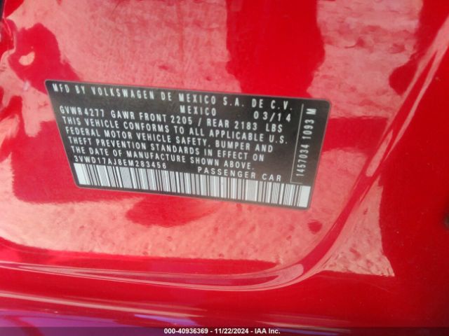 3VWD17AJ8EM283456 Volkswagen Jetta 1.8t Se