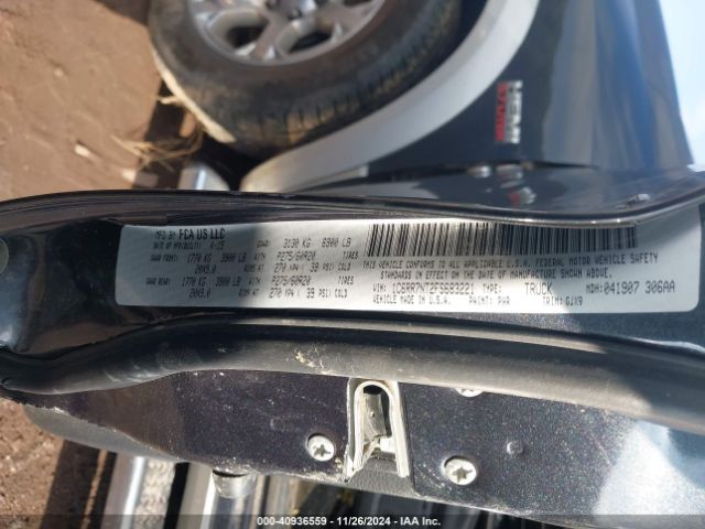1C6RR7NT2FS683221 RAM 1500 Laramie