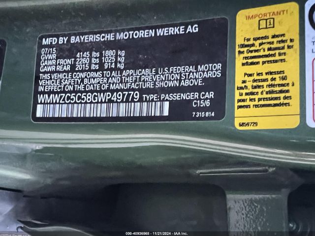 WMWZC5C58GWP49779 Mini Countryman Cooper S