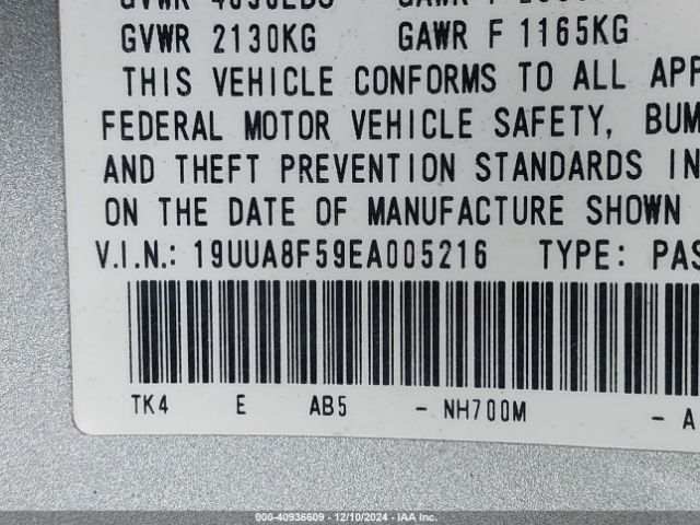 19UUA8F59EA005216 Acura Tl 3.5