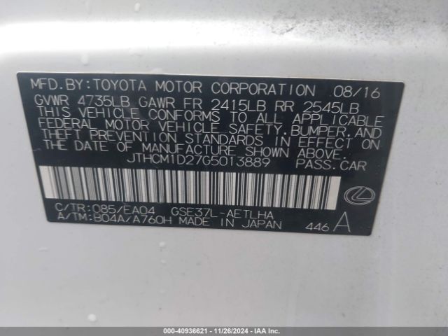 JTHCM1D27G5013889 Lexus IS 300