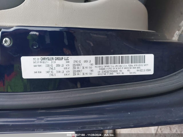 2C4RDGBG7ER309699 Dodge Grand Caravan Se