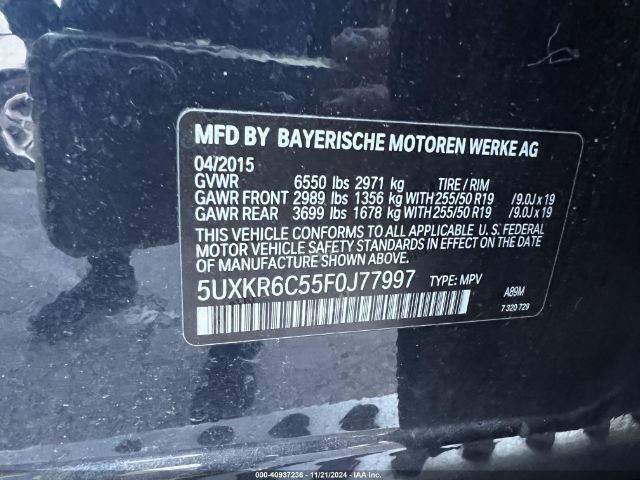 5UXKR6C55F0J77997 BMW X5 Xdrive50i