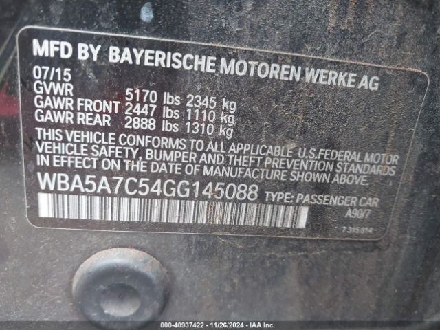 WBA5A7C54GG145088 BMW 528i Xdrive
