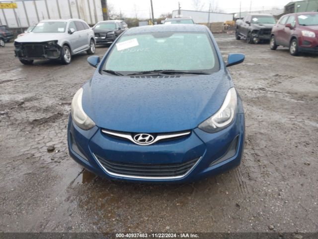 KMHDH4AE9GU643635 Hyundai ELANTRA SE