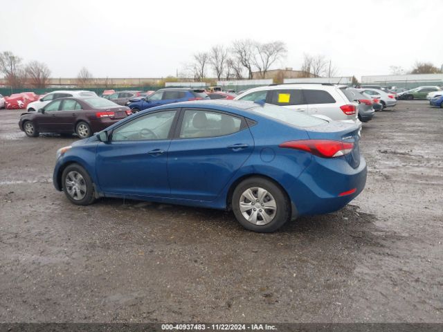 KMHDH4AE9GU643635 Hyundai ELANTRA SE