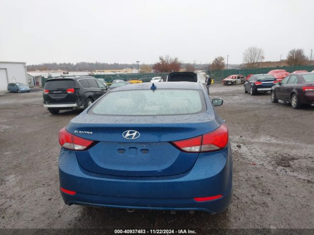 KMHDH4AE9GU643635 Hyundai ELANTRA SE