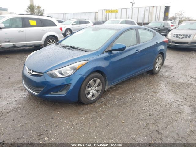 KMHDH4AE9GU643635 Hyundai ELANTRA SE