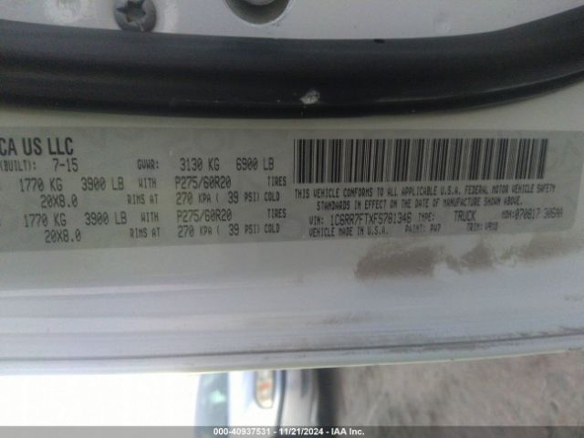 1C6RR7FTXFS781346 RAM 1500 Express