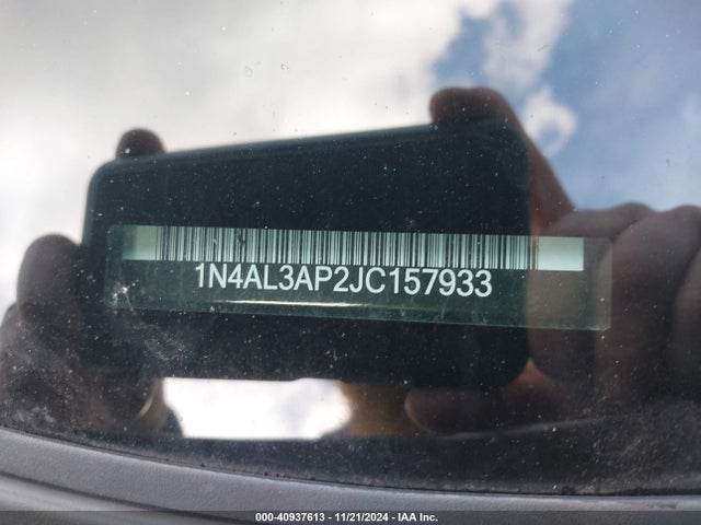 Nissan Altima 2.5 Sv 2018 1N4AL3AP2JC157933 Image 9