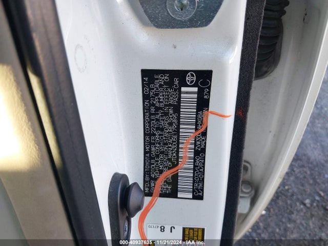 JTDKN3DU5E1795895 Toyota Prius