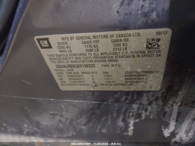 2GKALREK3E6138323 GMC Terrain Sle-2