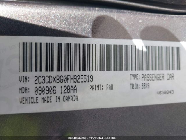 2C3CDXBG0FH925519 Dodge Charger Se