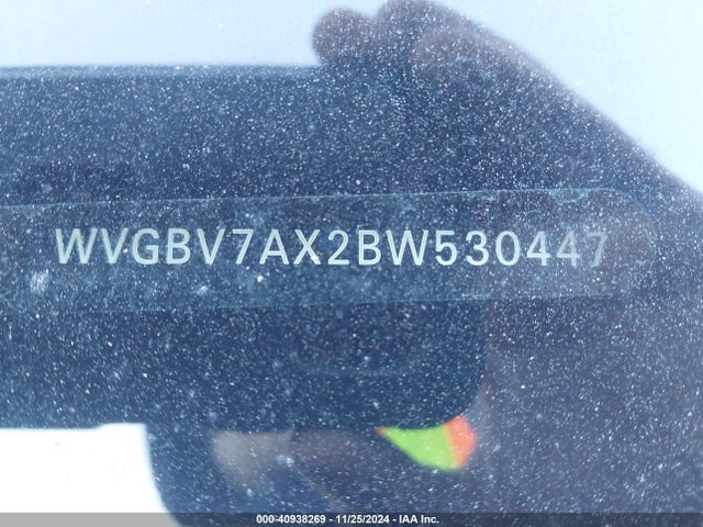 Aukcja sprzedaży 2011 Volkswagen Tiguan Se, vin: WVGBV7AX2BW530447, numer aukcji: 40938269