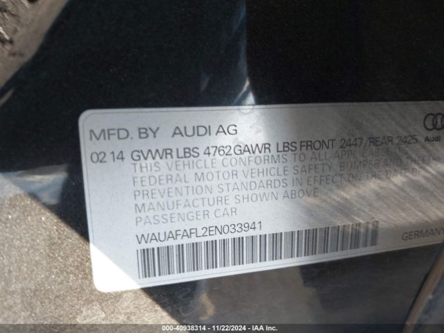 WAUAFAFL2EN033941 Audi A4 2.0t Premium