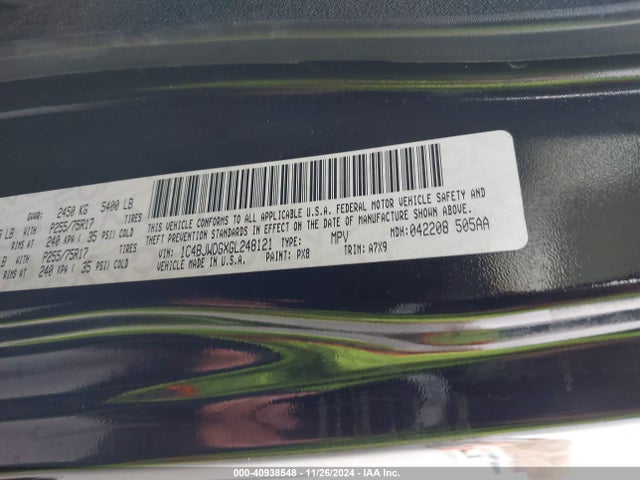 1C4BJWDGXGL248121 Jeep Wrangler Unlimited Sport