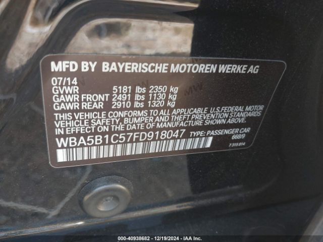 WBA5B1C57FD918047 BMW 535i