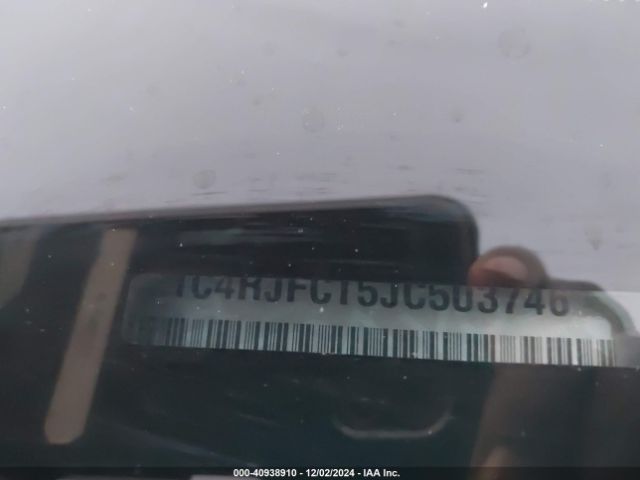 1C4RJFCT5JC503746 Jeep Grand Cherokee High Altitude 4x4