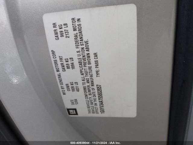 2005 CADILLAC XLR 1G6YV34A755602657 Photo 8