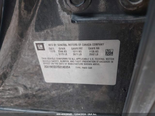 2G61N5S37G9145954 Cadillac Xts Luxury Collection