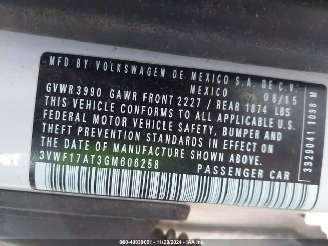 3VWF17AT3GM606258 Volkswagen Beetle 1.8t Fleet Edition