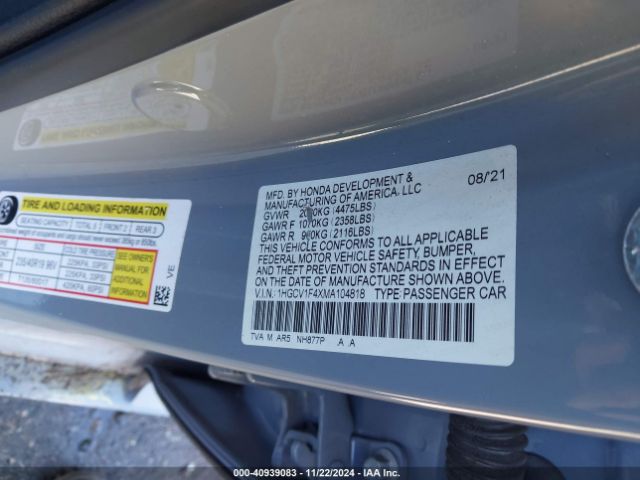 1HGCV1F4XMA104818 Honda Accord Sport Special Edition