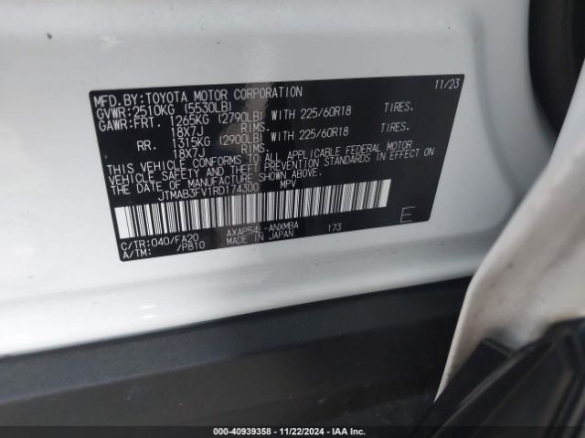 JTMAB3FV1RD174300 Toyota Rav4 Prime Se