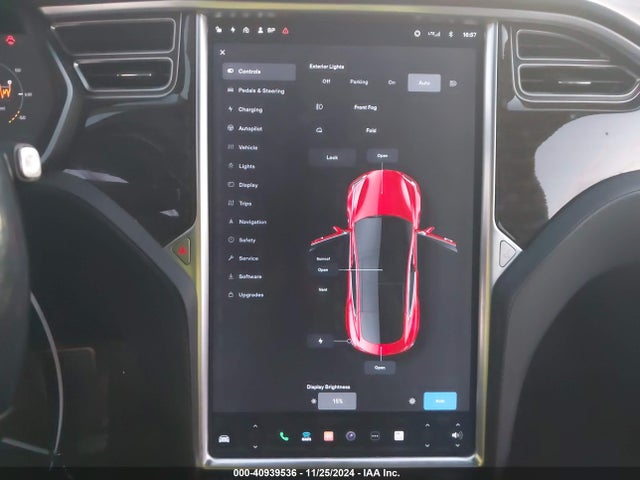 Tesla Model S 60d/70d/75d/85d/90d 2016 5YJSA1E22GF161001 Image 19