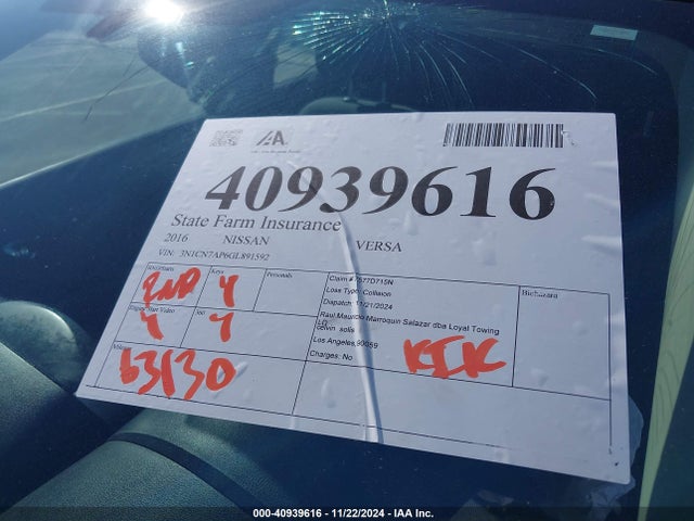 Nissan Versa 1.6 Sv 2016 3N1CN7AP6GL891592 Image 18