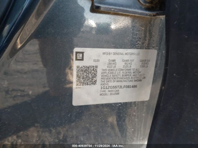 1G1ZG5ST2LF081486 Chevrolet Malibu Fwd Rs
