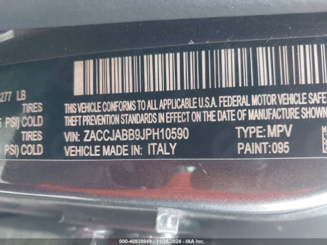 ZACCJABB9JPH10590 Jeep Renegade Latitude Fwd
