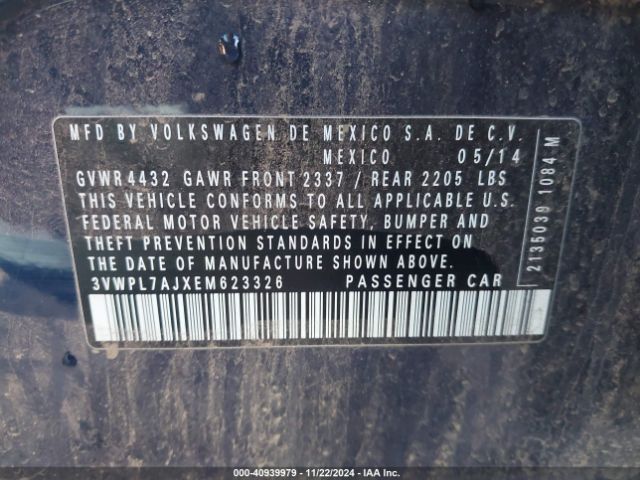 3VWPL7AJXEM623326 Volkswagen Jetta Sportwagen 2.0l Tdi