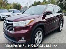 Toyota Highlander Limited/ltd Platinum 2015 5TDDKRFHXFS084007 Image 1