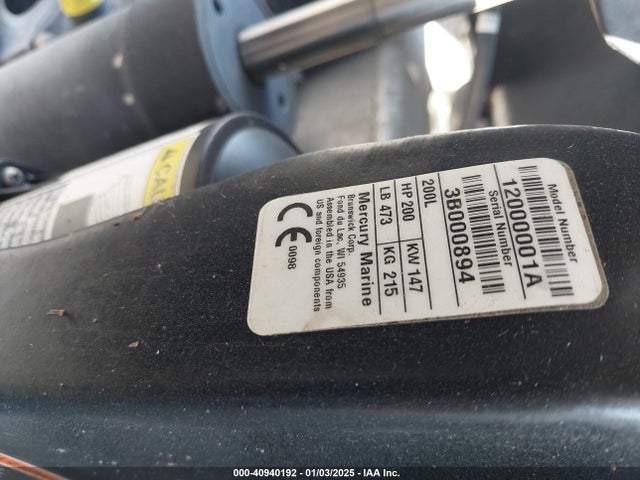 40940192 :رقم المزاد ، BUJ12907D121 vin ، 2021 Suntracker Suntracker Sport Fis مزاد بيع