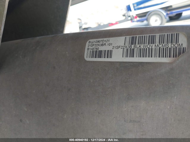 40940192 :رقم المزاد ، BUJ12907D121 vin ، 2021 Suntracker Suntracker Sport Fis مزاد بيع