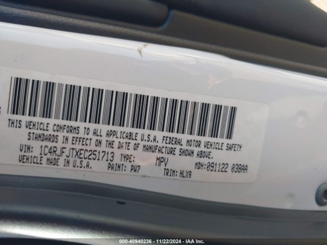 1C4RJFJTXEC251713 Jeep Grand Cherokee Summit