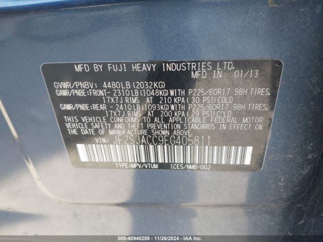 JF2SJACC9EG405811 Subaru Forester 2.5i Premium