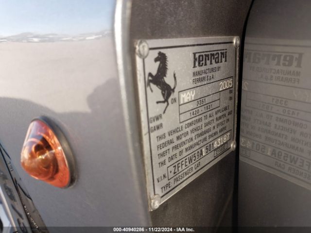 2005 FERRARI F430 ZFFEW59A150143187 Photo 8