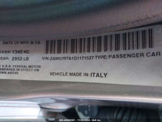 ZAM57RTA1G1171527 Maserati Ghibli S Q4